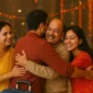 Warm family reunion at an Indian airport during the festive season as a traveler returns home after getting an emergency visa to India through Globally eVisas